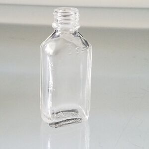 Vintage Glass Medicine Bottle Moderne 6 Foster Forbes Glass Company Movie Prop